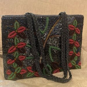 Italian handmade beaded hand bag.